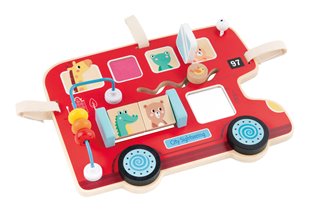 Lelin® Wooden Activity Board - Bus